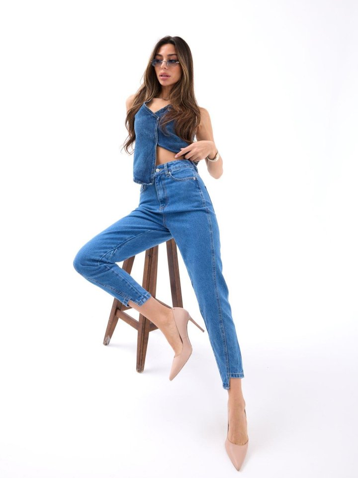 KOT PANTOLON-KOYU MAVİ