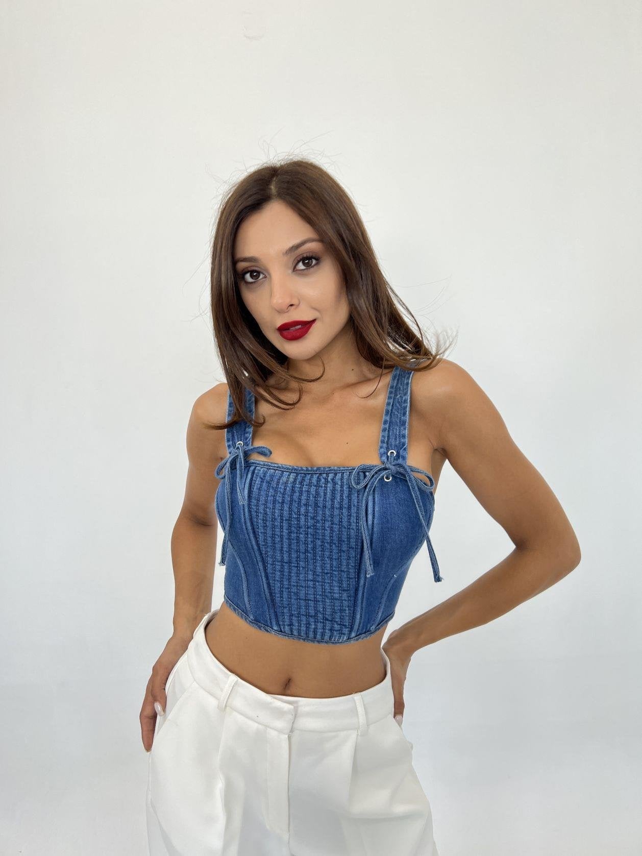 KOT BLUZ-MAVİ