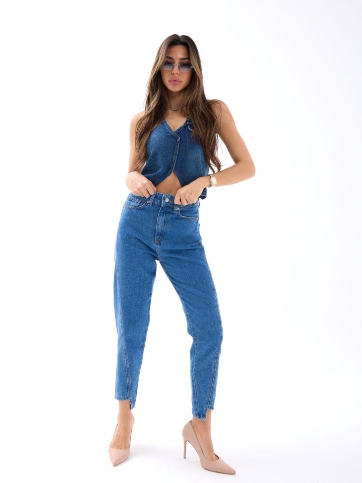 KOT PANTOLON-KOYU MAVİ