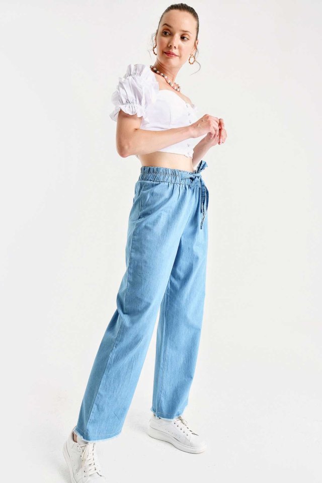 BOL PAÇA JEANS PANTOLON - Mavi