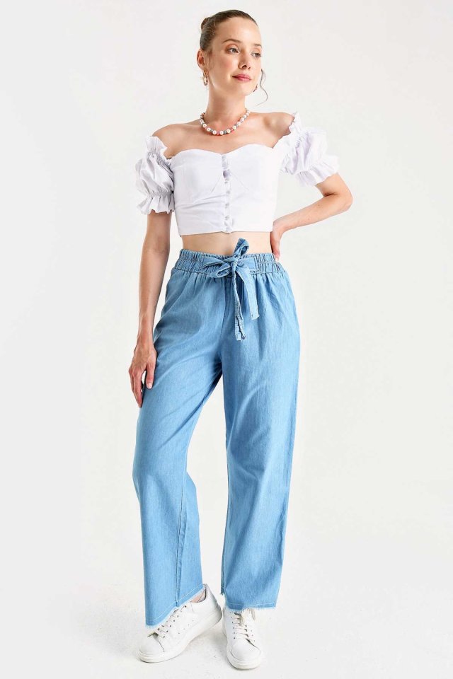 BOL PAÇA JEANS PANTOLON - Mavi