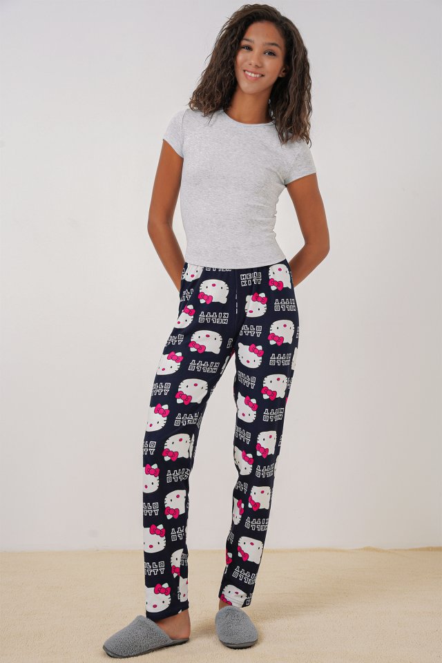 Desenli Pijama Altı - A.Lacivert