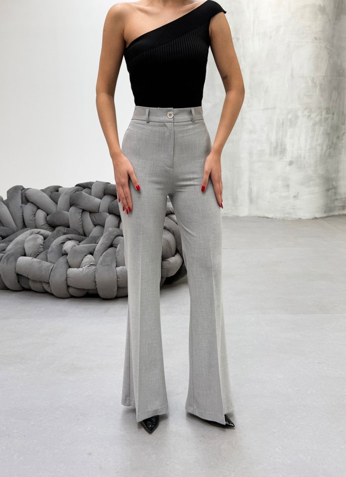 Gr Poly Viscose Full Lycra İspanyol Paça Pantolon