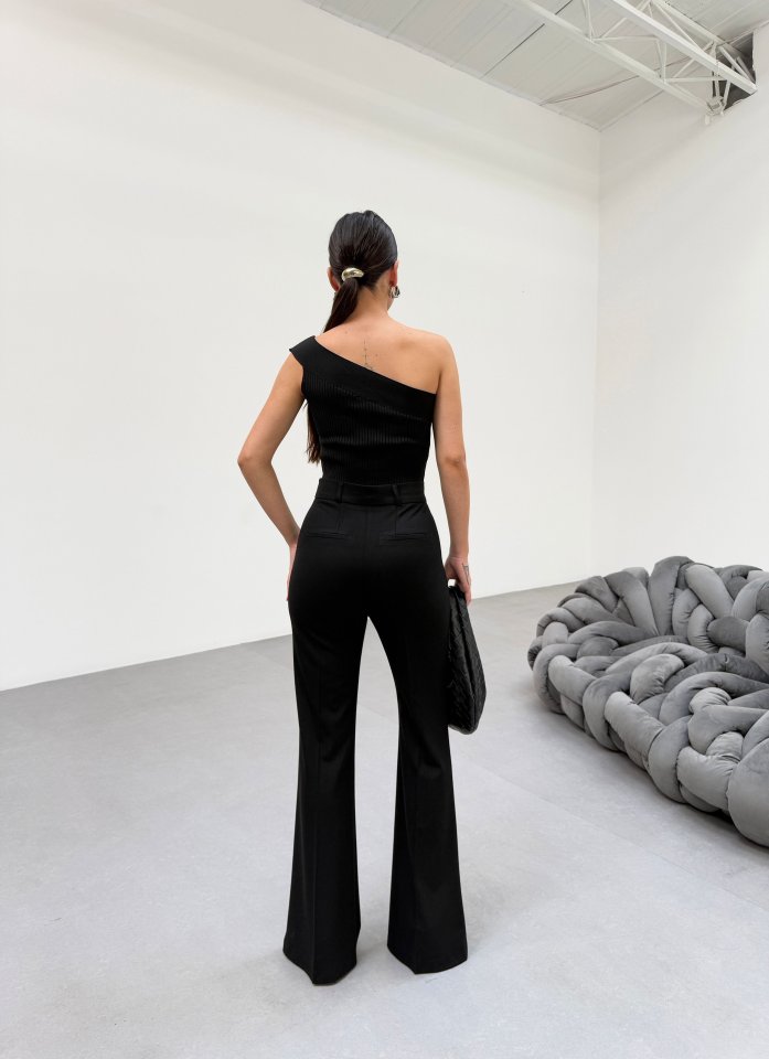 Gr Poly Viscose Full Lycra İspanyol Paça Pantolon