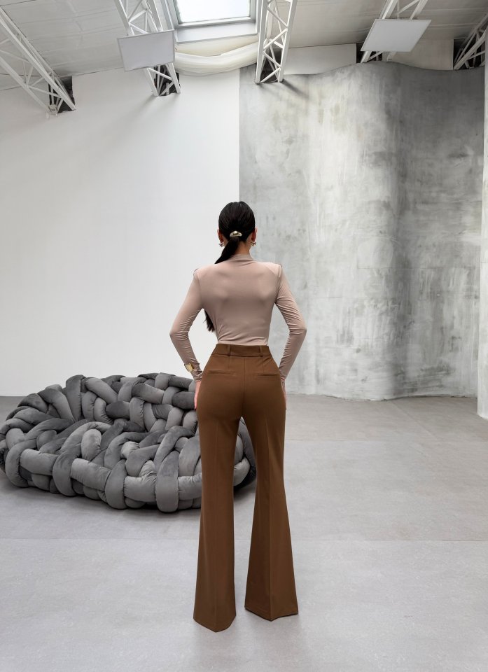 Gr Poly Viscose Full Lycra İspanyol Paça Pantolon