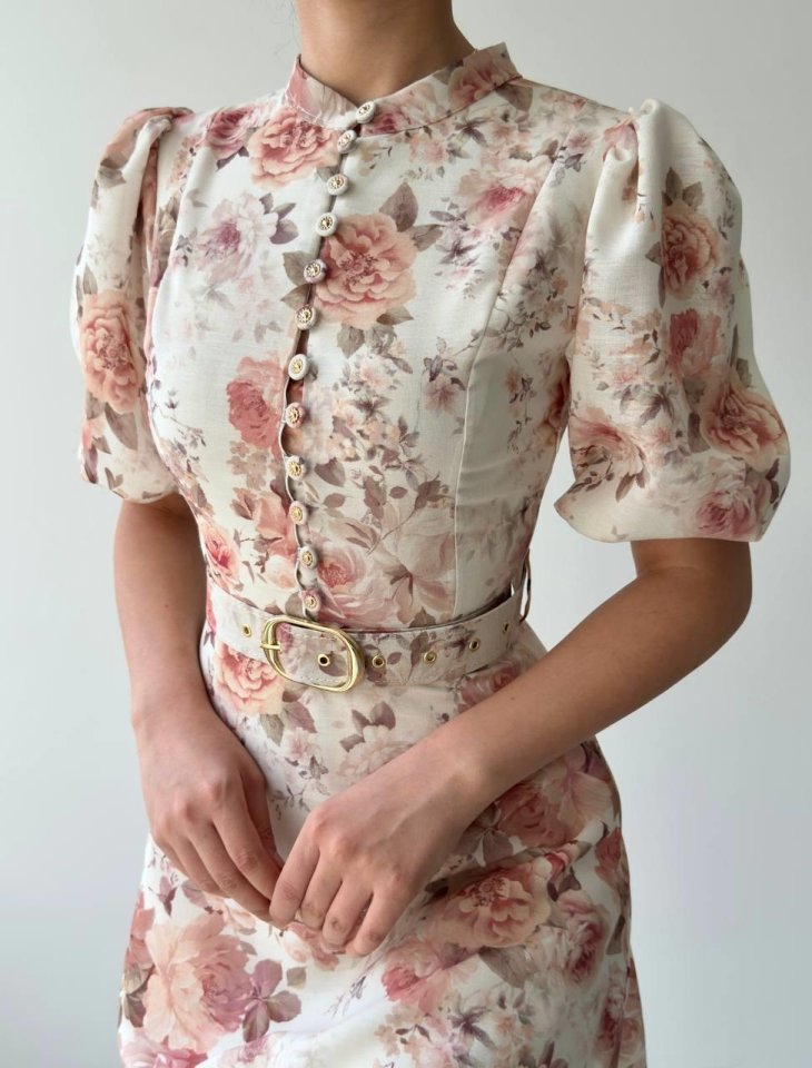 Mari Kemerli Elbise