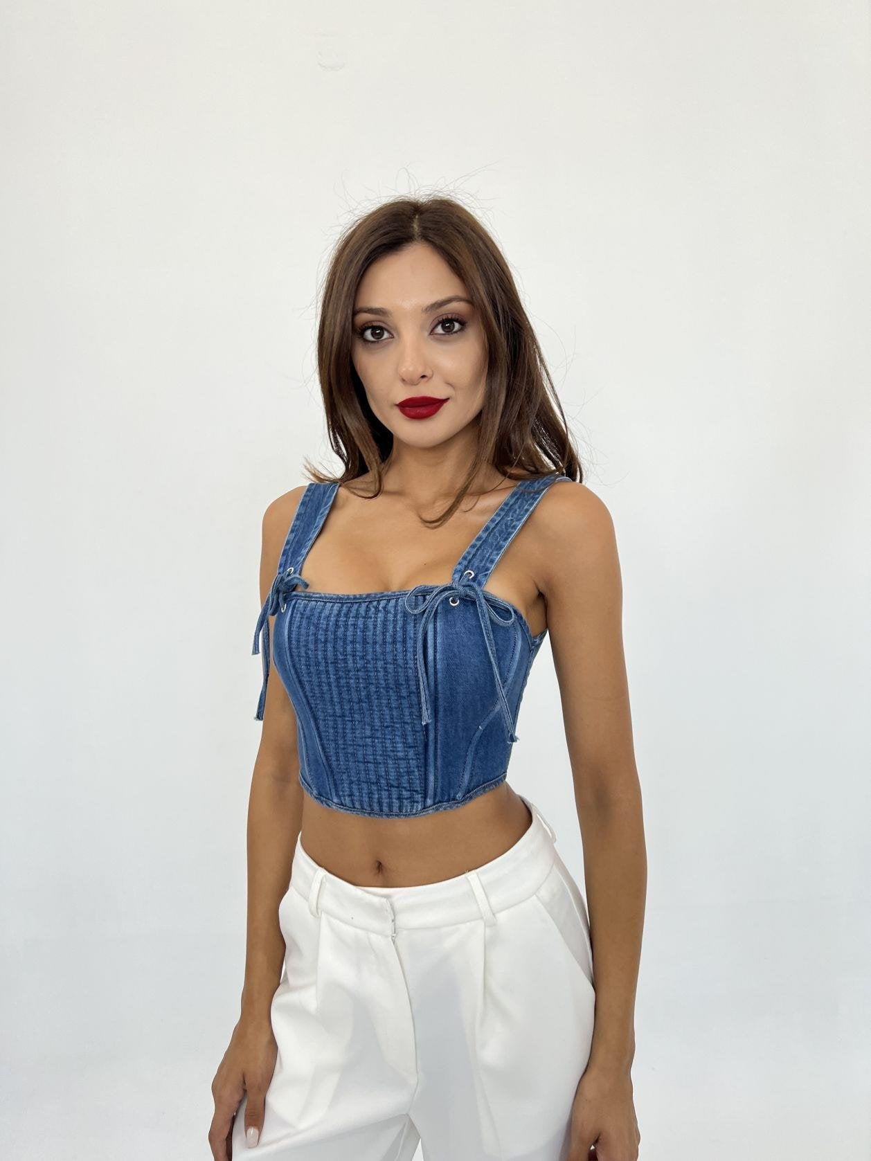 KOT BLUZ-MAVİ